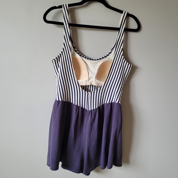 1980s retro nautical backless one piece romper - Picture 12 of 15